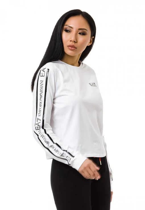 Свитшот EA7 Emporio Armani белого цвета (3KTT20 TJ29Z 0102)