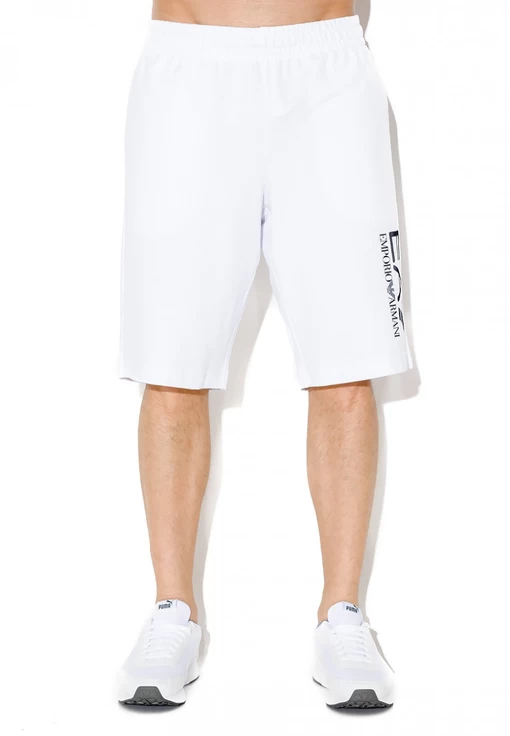 Шорты EA7 Emporio Armani белого цвета (3KPS73 PJ05Z 1100)