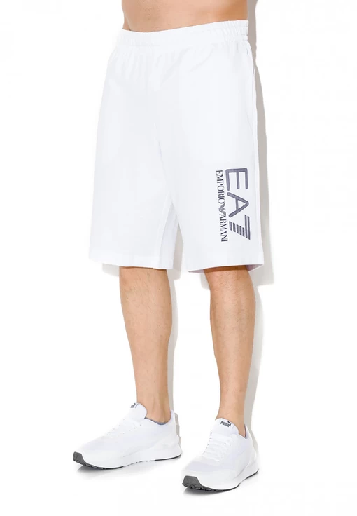Шорты EA7 Emporio Armani белого цвета (3KPS73 PJ05Z 1100)