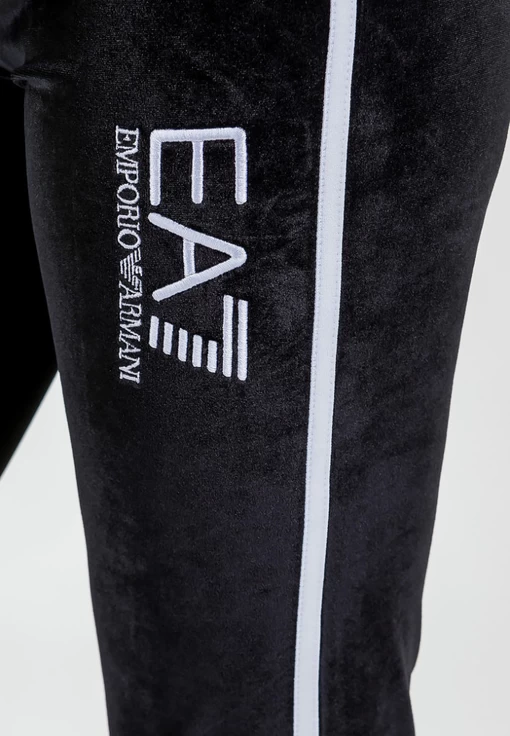 Леггинсы женские спортивные EA7 Emporio Armani черного цвета