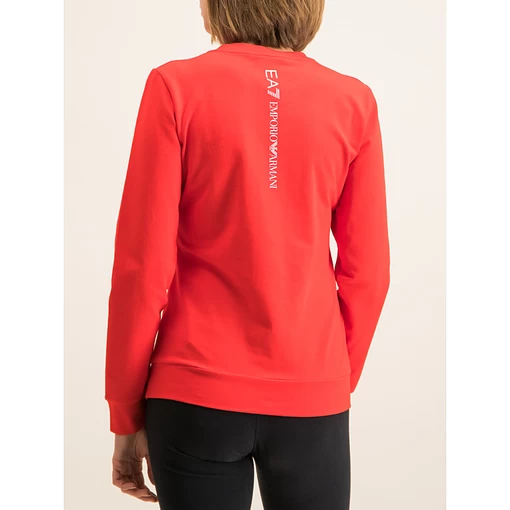 Толстовка женская EA7 Emporio Armani кораллового цвета