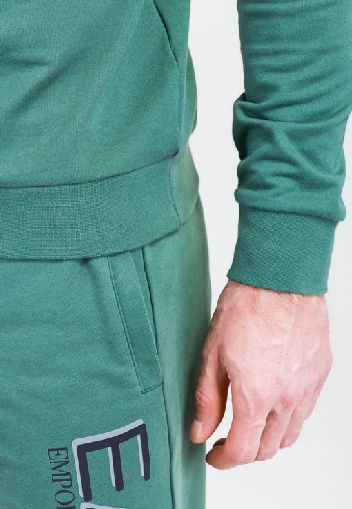 Толстовка мужская EA7 Emporio Armani зеленого цвета