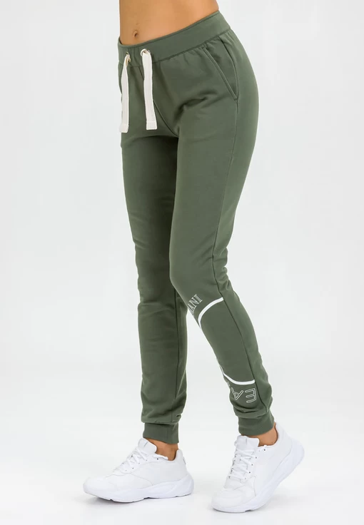 Брюки женские спортивные EA7 Emporio Armani хаки цвета