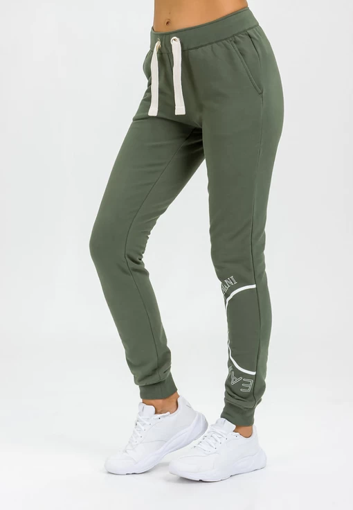 Брюки женские спортивные EA7 Emporio Armani хаки цвета