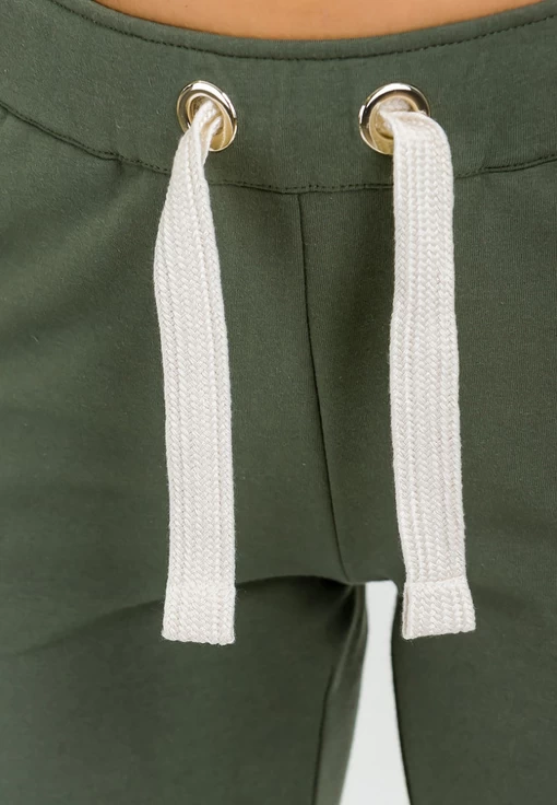 Брюки женские спортивные EA7 Emporio Armani хаки цвета