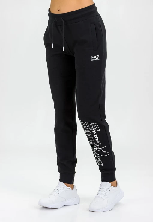 Штани жіночі спортивні EA7 Emporio Armani чорного кольору
