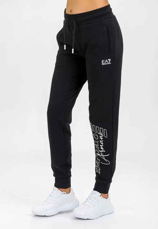 Штани жіночі спортивні EA7 Emporio Armani чорного кольору