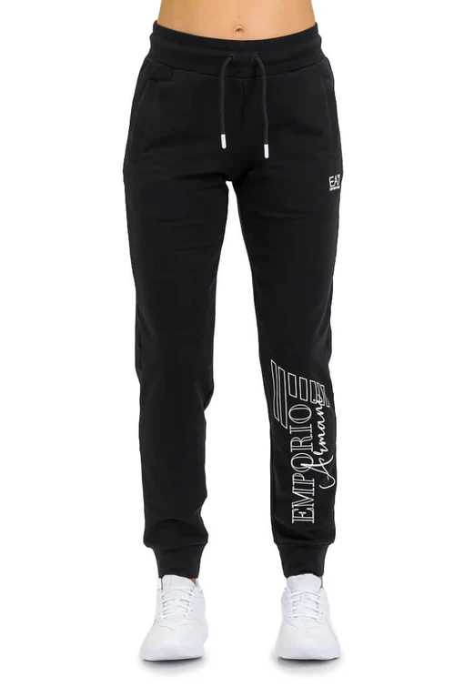 Штани жіночі спортивні EA7 Emporio Armani чорного кольору