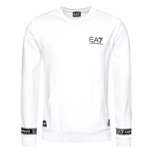 Світшот EA7 Emporio Armani білого кольору (3KPM22 PJ05Z 1100)