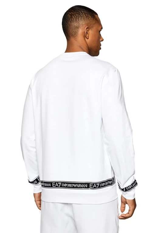 Світшот EA7 Emporio Armani білого кольору (3KPM22 PJ05Z 1100)