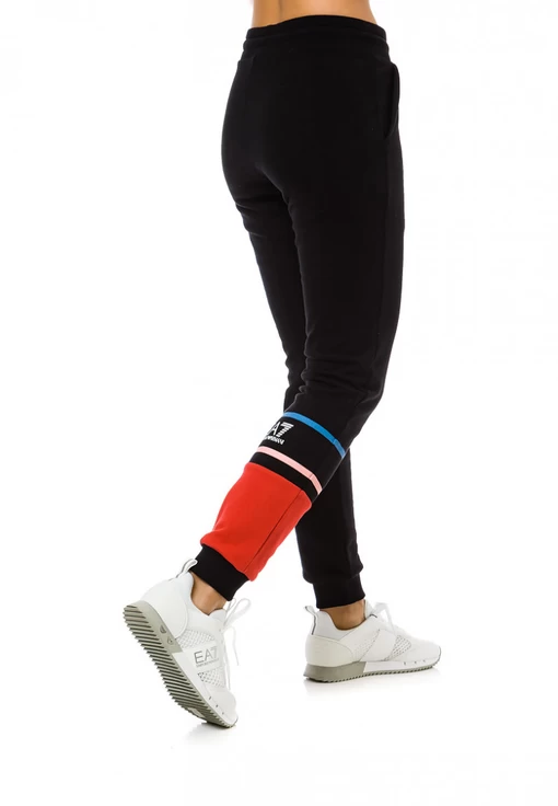 Спортивні штани EA7 Emporio Armani чорно-красного кольору