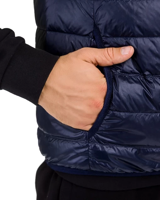 Жилетка чоловіча спортивна EA7 Emporio Armani темно-синього кольору (8NPQ01 PN29Z 1578)