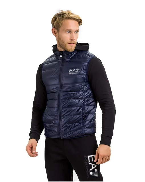 Жилетка чоловіча спортивна EA7 Emporio Armani темно-синього кольору (8NPQ01 PN29Z 1578)