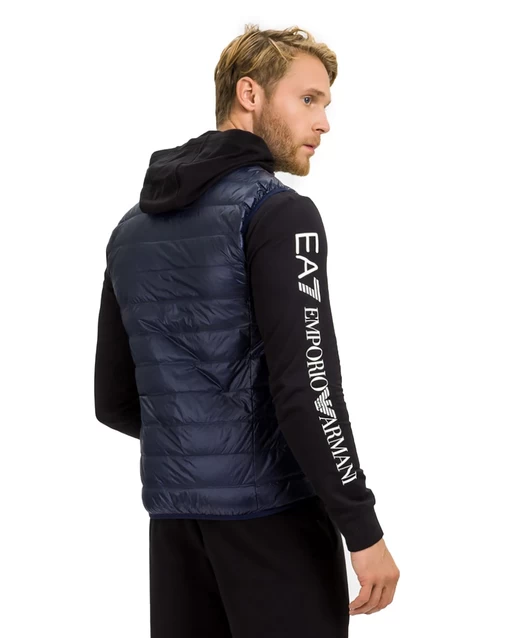 Жилетка чоловіча спортивна EA7 Emporio Armani темно-синього кольору (8NPQ01 PN29Z 1578)