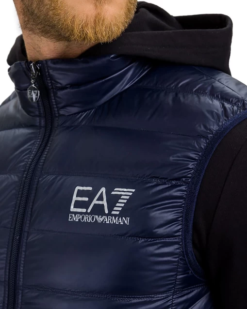 Жилетка чоловіча спортивна EA7 Emporio Armani темно-синього кольору (8NPQ01 PN29Z 1578)