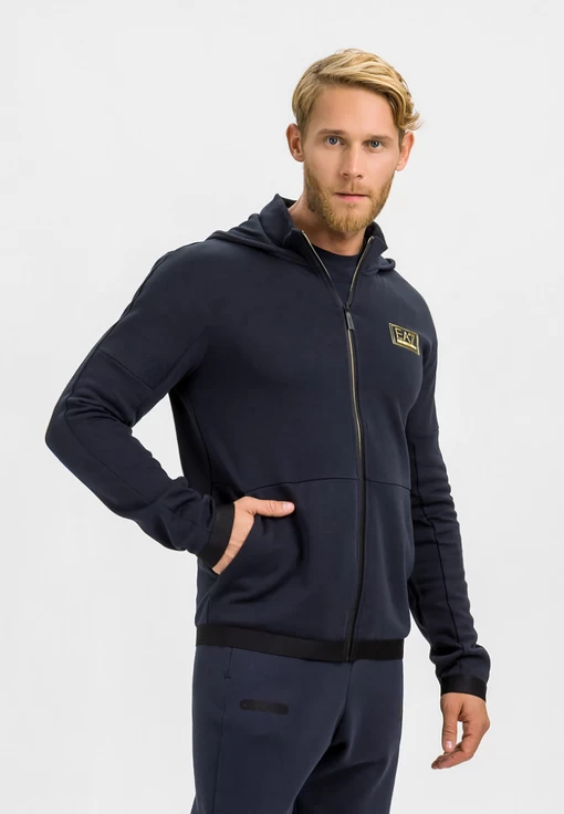Кофта чоловіча спортивна EA7 Emporio Armani темно-синього кольору (6HPM74 PJF3Z 1578)