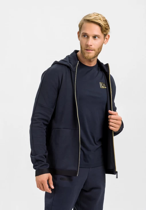 Кофта чоловіча спортивна EA7 Emporio Armani темно-синього кольору (6HPM74 PJF3Z 1578)