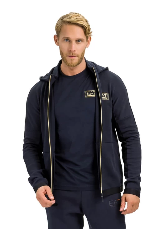 Кофта чоловіча спортивна EA7 Emporio Armani темно-синього кольору (6HPM74 PJF3Z 1578)