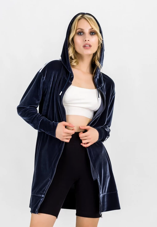 Кофта жіноча спортивна Emporio Armani EA7 темно-синього кольору (6HTM18 TJ4GZ 1543)