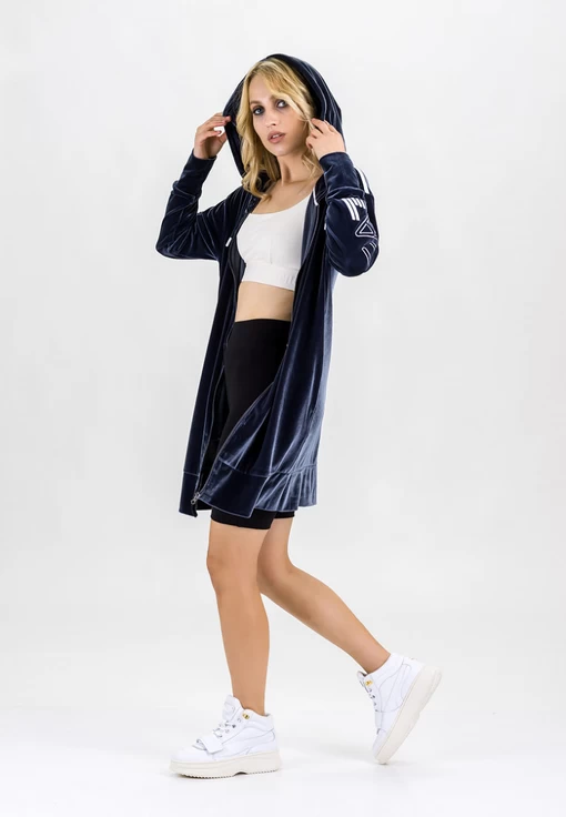 Кофта жіноча спортивна Emporio Armani EA7 темно-синього кольору (6HTM18 TJ4GZ 1543)