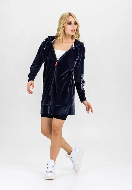 Кофта жіноча спортивна Emporio Armani EA7 темно-синього кольору (6HTM18 TJ4GZ 1543)