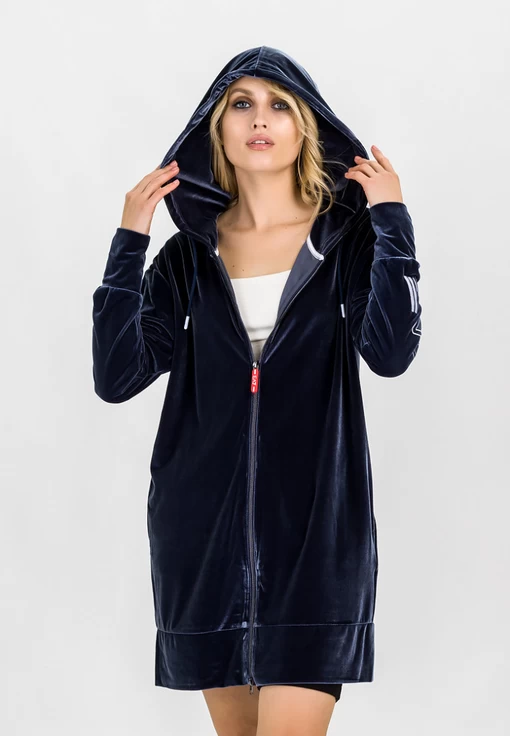 Кофта жіноча спортивна Emporio Armani EA7 темно-синього кольору (6HTM18 TJ4GZ 1543)