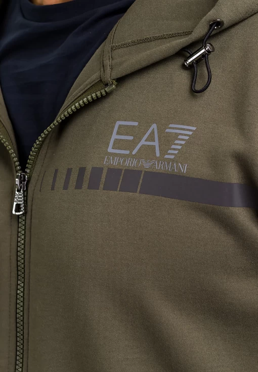 Толстовка спортивная мужская EA7 Emporio Armani цвета хаки