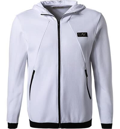 Толстовка мужская спортивная белого цвета EA7 Emporio Armani