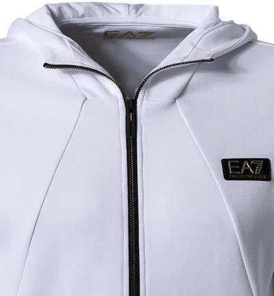 Толстовка мужская спортивная белого цвета EA7 Emporio Armani
