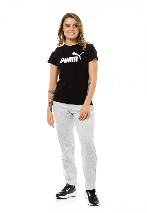 Футболка жіноча Puma ESS Logo Tee чорного кольору