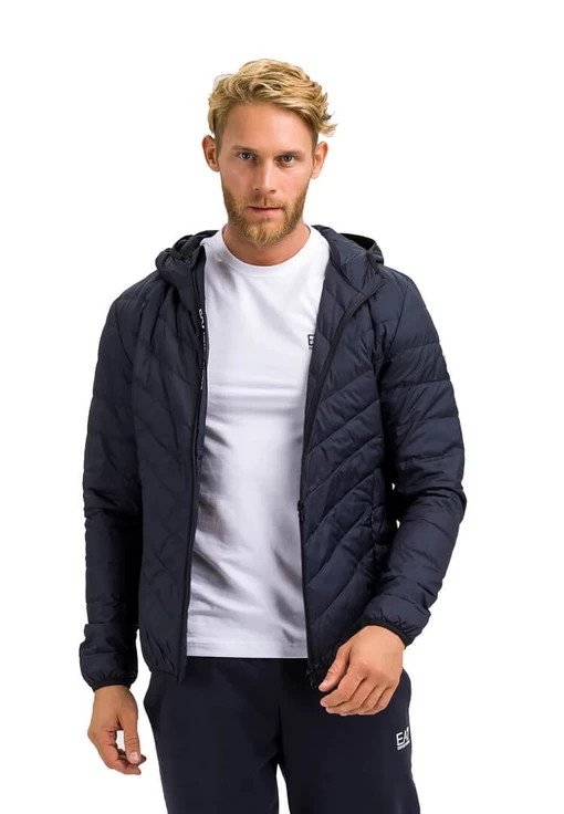 Пуховик мужской EA7 Emporio Armani темно-синего цвета (8NPB07 PNE1Z 1578)