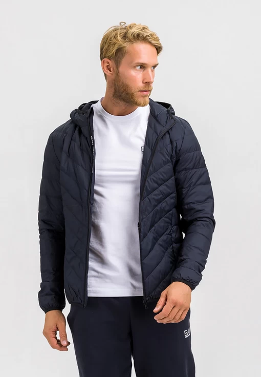 Пуховик мужской EA7 Emporio Armani темно-синего цвета (8NPB07 PNE1Z 1578)
