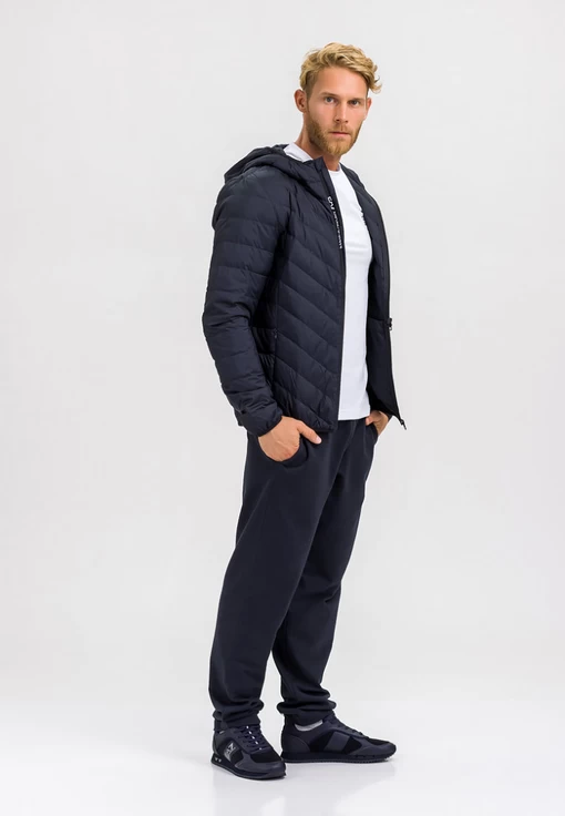 Пуховик мужской EA7 Emporio Armani темно-синего цвета (8NPB07 PNE1Z 1578)