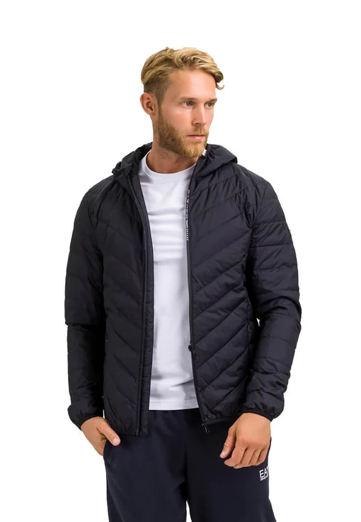 Пуховик мужской EA7 Emporio Armani черного цвета