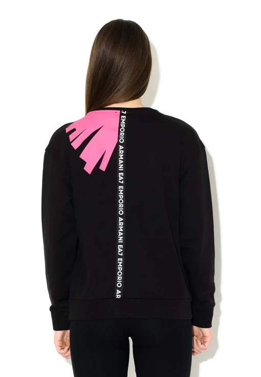 Свитшот женский EA7 Emporio Armani черного цвета (3KTM54 TJ6PZ 1200)