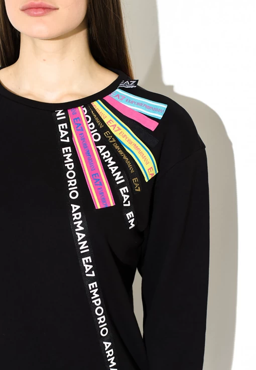Свитшот женский EA7 Emporio Armani черного цвета (3KTM54 TJ6PZ 1200)