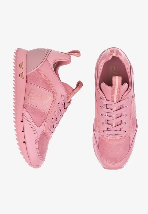 Кроссовки женские EA7 Emporio Armani розового цвета