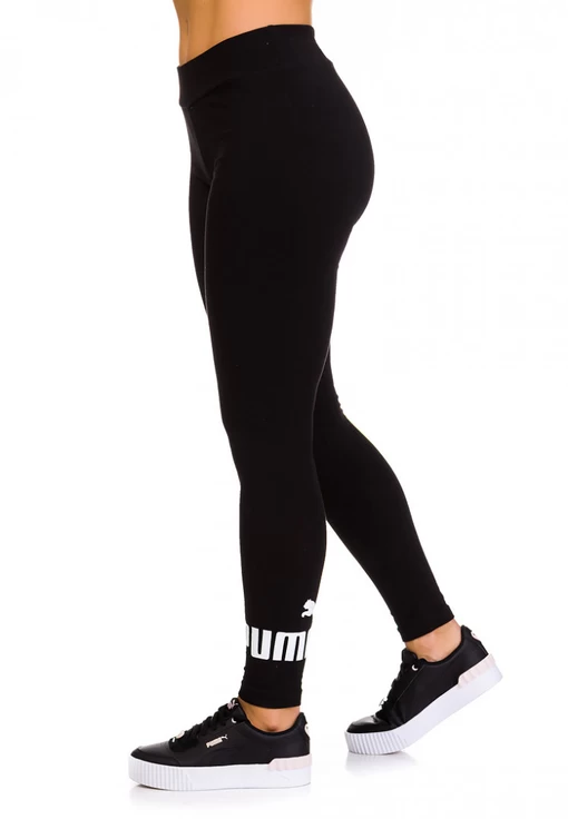 Леггинсы женские Puma ESS Logo Leggings черного цвета