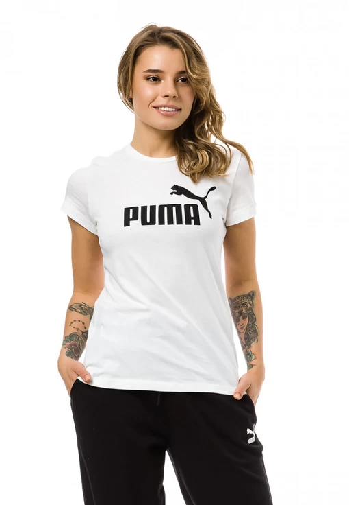 Футболка жіноча Puma ESS Logo Tee білого кольору