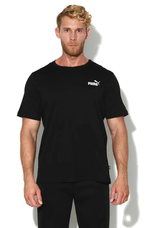 Футболка мужская Puma ESS Small Logo Tee черного цвета