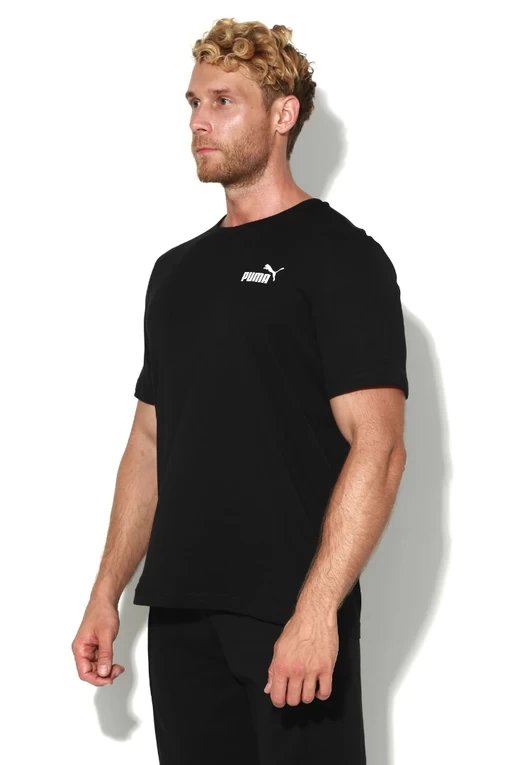 Футболка мужская Puma ESS Small Logo Tee черного цвета