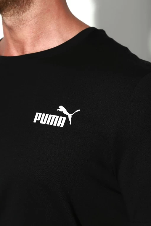 Футболка мужская Puma ESS Small Logo Tee черного цвета