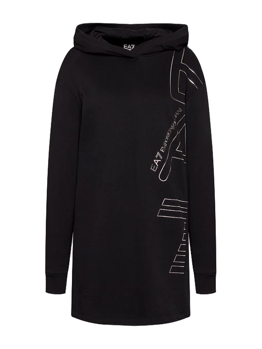Сукня EA7 Emporio Armani чорного кольору