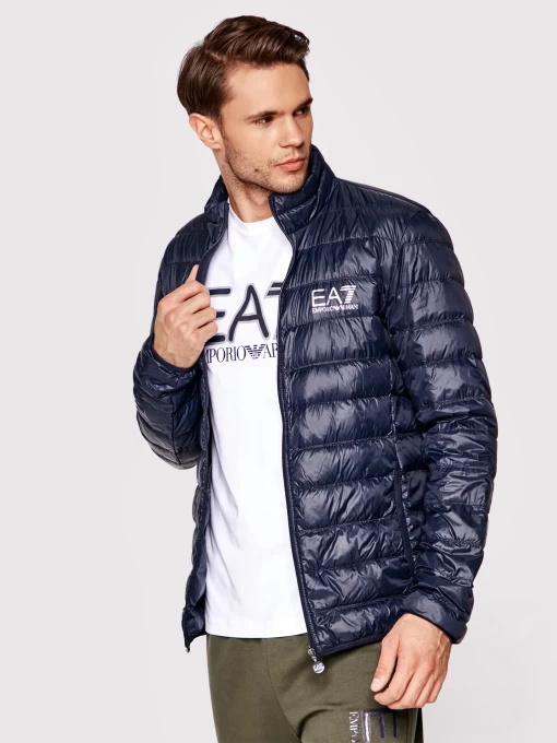 Куртка пуховик чоловічий  EA7 Emporio Armani синього кольору (8NPB01 PN29Z 1578)