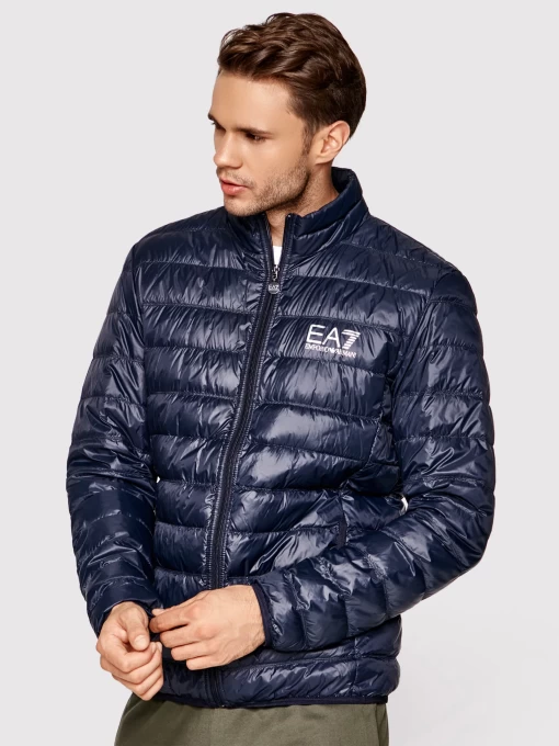 Куртка пуховик чоловічий  EA7 Emporio Armani синього кольору (8NPB01 PN29Z 1578)