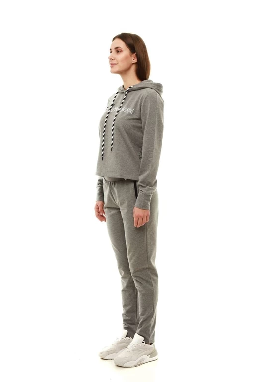 Спортивный костюм женский EA7 Emporio Armani серого цвета