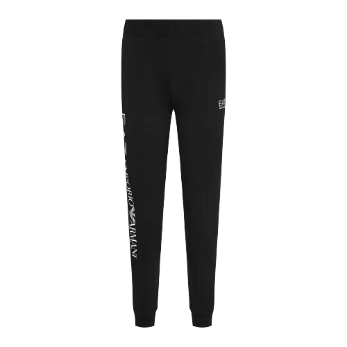Брюки-джогери EA7 Emporio Armani Fundamental Sporty чорного кольору