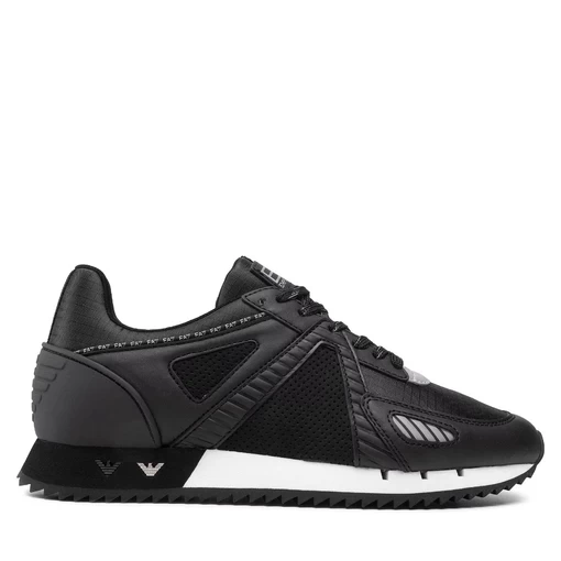 Кроссовки мужские-женские EA7 Emporio Armani черного цвета