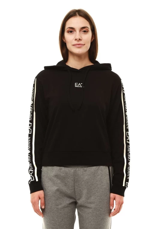 Толстовка жіноча EA7 Emporio Armani чорного кольору (6KTM08 TJAVZ 1200)