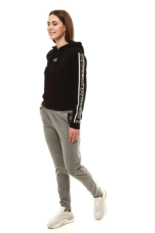 Толстовка жіноча EA7 Emporio Armani чорного кольору (6KTM08 TJAVZ 1200)